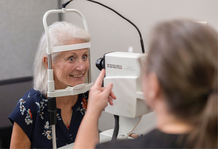 Doctor speaking to patient