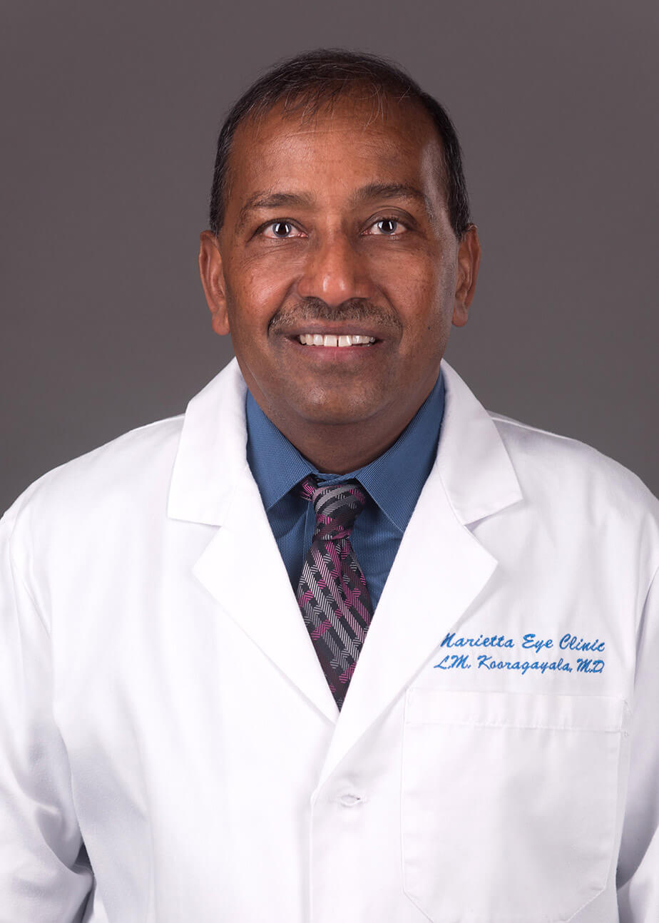 Lakshmana Kooragayala, MD is a retina surgeon at the Marietta Eye Clinic.