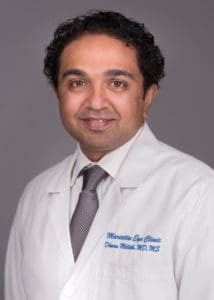 Dhanu Meleth, MD is a retina specialist at the Marietta Eye Clinic.