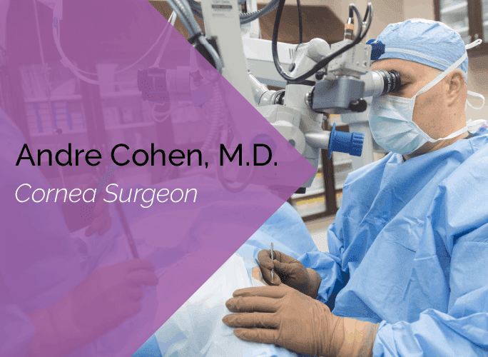 Dr. Cohen is a cornea surgeon and ophthalmologist at the Marietta Eye Clinic.