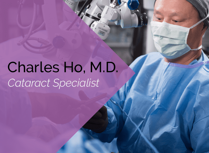 Dr. Ho is an ophthalmologist and cataract specialist at the Marietta Eye Clinic.