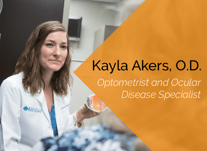 Dr. Akers is an optometrist and ocular disease specialist at the Marietta Eye Clinic.