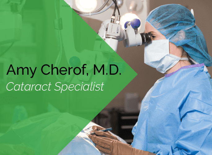 Dr. Cherof is an ophthalmologist and cataract surgeon at the Marietta Eye Clinic.