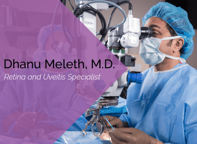 Dr. Meleth is an ophthalmologist at the Marietta Eye Clinic who specializes in retina and uveitis.