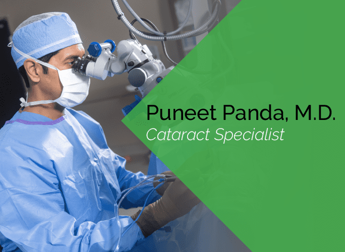 Dr. Panda is an ophthalmologist and cataract specialist at the Marietta Eye Clinic.