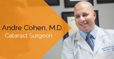 Andre Cohen, MD provides cataract surgery services at the Marietta Eye Clinic.