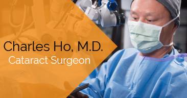 Charles Ho, MD provides cataract surgery services at the Marietta Eye Clinic.