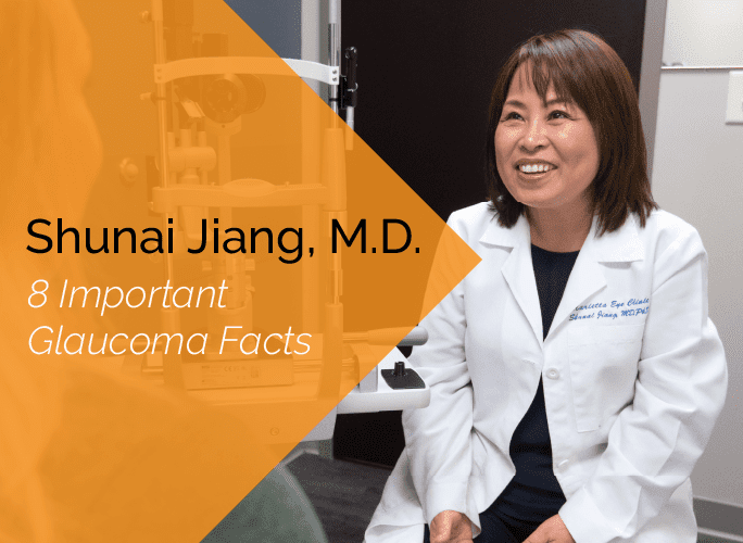 Dr. Jiang is an ophthalmologist, cataract surgeon, and glaucoma specialist at the Marietta Eye Clinic.