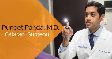 Puneet Panda, MD provides cataract surgery services at the Marietta Eye Clinic.