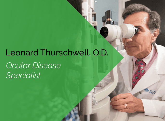 Dr. Thurschwell is a primary care optometrist who specializes in ocular disease and provides ocular surgery co-management.