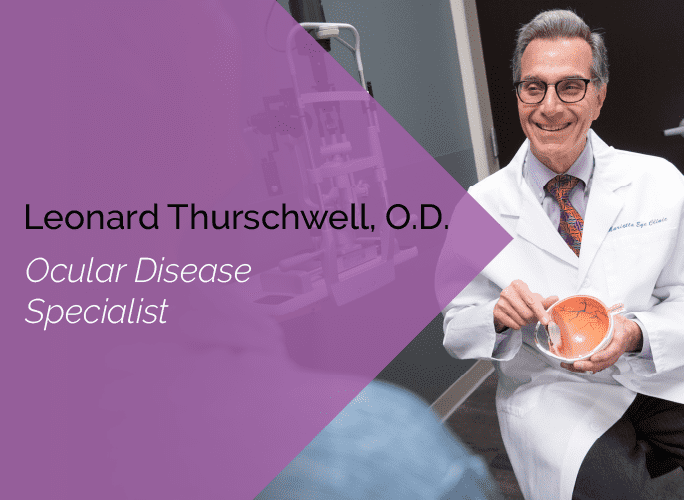 Dr. Thurschwell is a primary care optometrist who specializes in ocular disease and provides ocular surgery co-management.