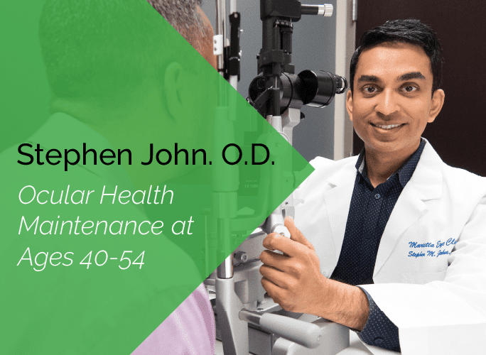 Dr. Stephen John is a primary care optometrist who provides ocular disease care and ocular surgery co-management at the Marietta Eye Clinic.