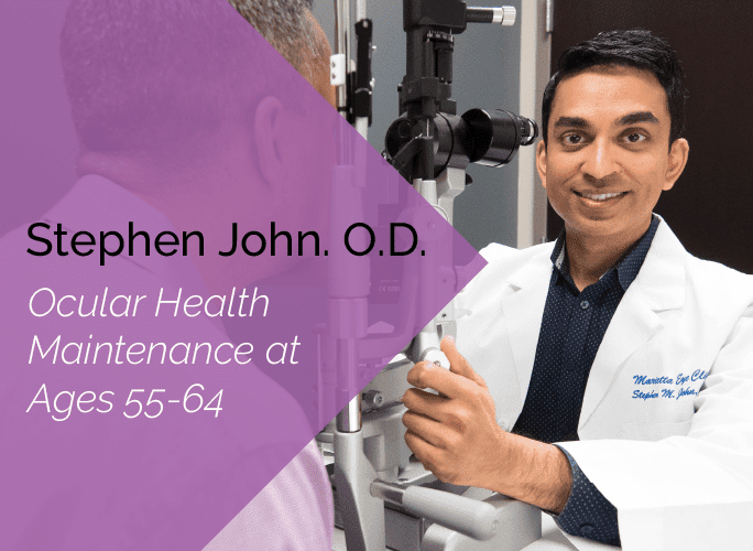 Dr. Stephen John is a primary care optometrist who provides ocular disease care and ocular surgery co-management at the Marietta Eye Clinic.