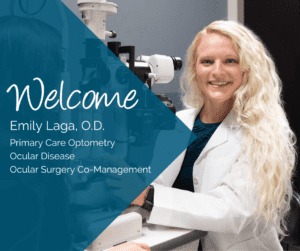 Welcome, Emily Laga, O.D.