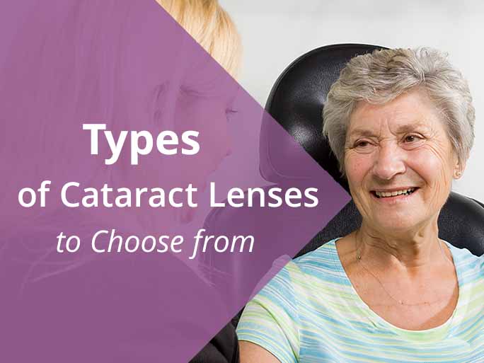 Woman consulting - types of cataract lenses